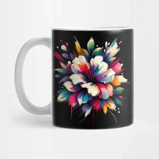 Blooming Delight: Elegant Floral Artwork for Home Décor Mug